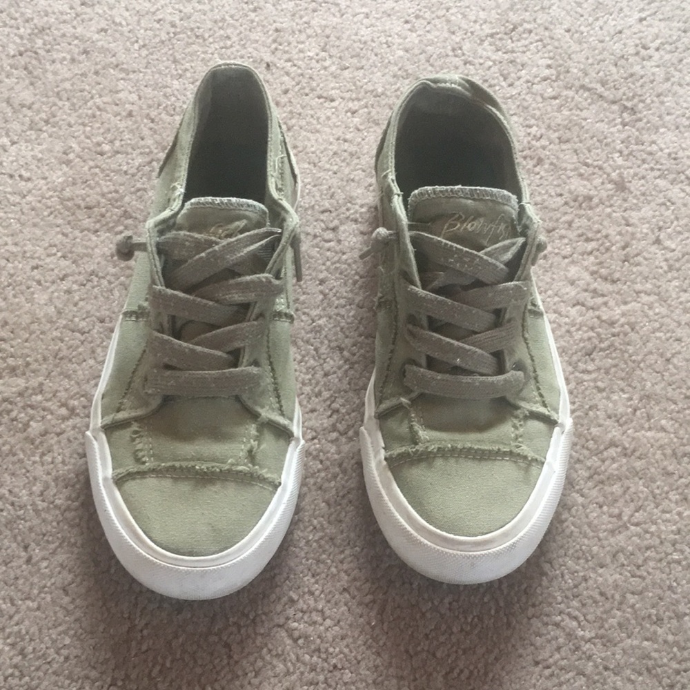 Blowfish Green Sneakers Casual Canvas Low-Top